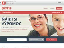 Tablet Screenshot of domelia.sk